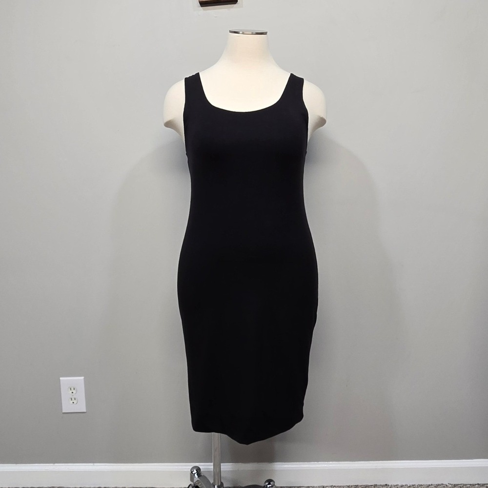 Peruvian Connection Midi Dress XL Jersey Knit Tank Bodycon Minimalist Travel